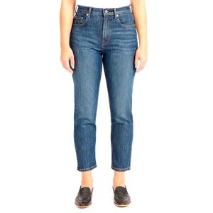 Everlane 27 Crop The Cheeky Jean denim blue mid wash 5 pocket